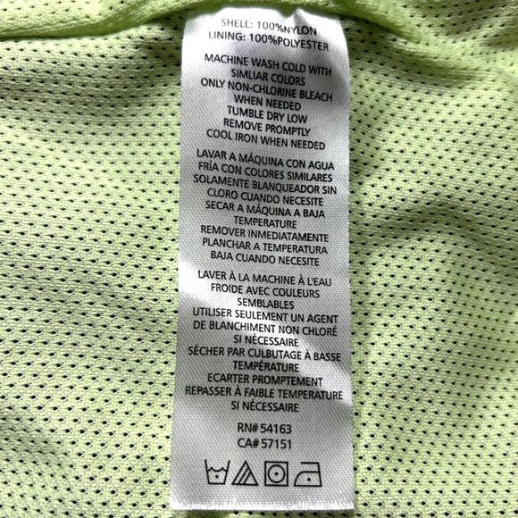 Hilfiger Windbreaker Lined Wm Sz M Navy Blue & Neon Yellow Accents Soft Fabric - Picture 10 of 16